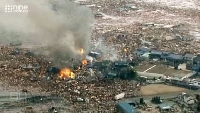 A huge tsunami caused huge damage to the Japanese coastline and caused the meltdown of three Fukushima reactors in 2011