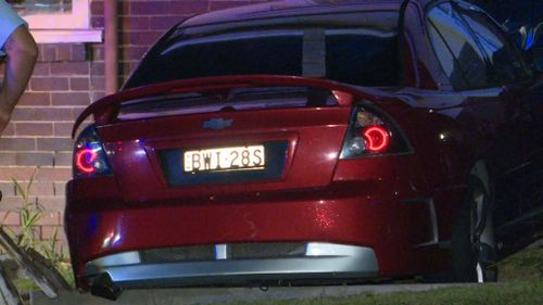 The man at the wheel of the Holden Commodore fled the scene. (9NEWS)