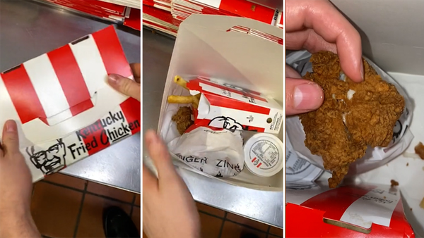 KFC Zinger box makeover - two hot and crispy boneless pieces instead of three wicked wings