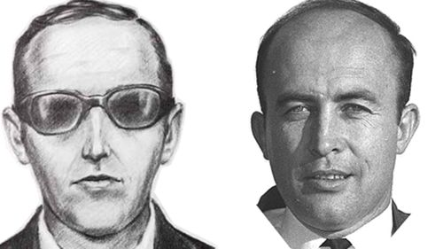 A comparison of the DB Cooper sketch and Sheridan Peterson.