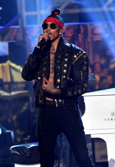 August Alsina performs onstage at the American Music Awards in 2016.