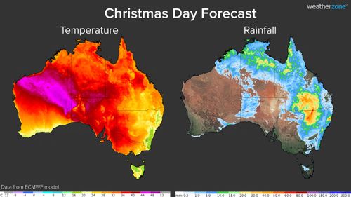 Weatherzone's Christmas Day Weather Forecast