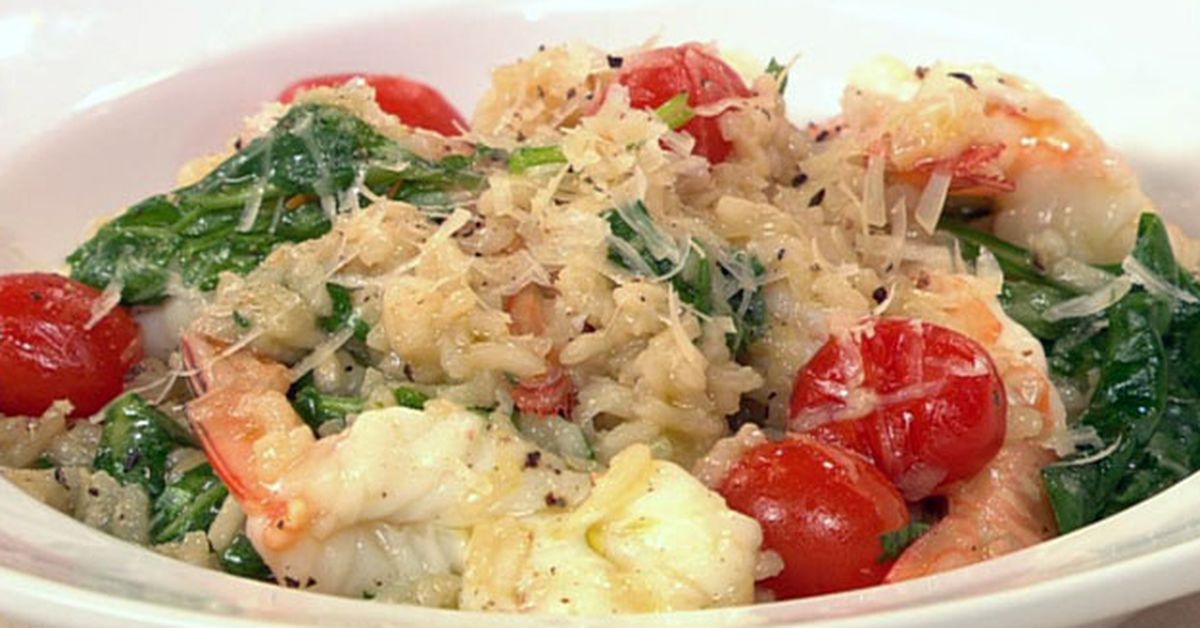 Prawn and spinach risotto - 9Kitchen