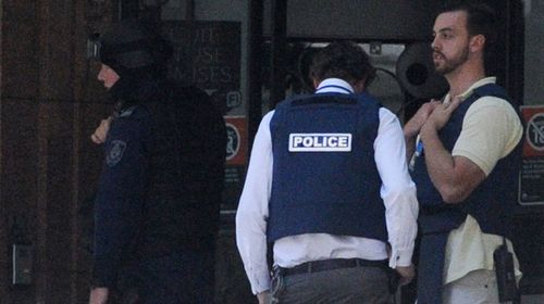 Police have cordoned off a large section of the Sydney CBD around Martin Place. (supplied)