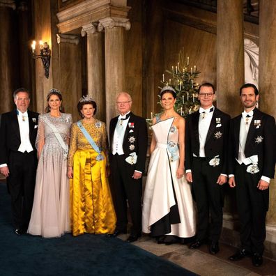 Sweden's royals attend Nobel Prize gala, complete with glittering