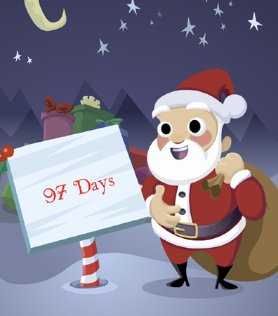 Just 97 days until Christmas Day so time to get cracking!