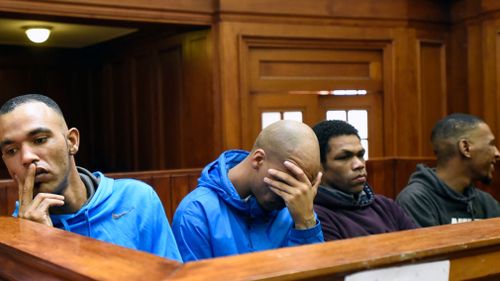 As the offenders were led from the court following their sentencing, they remained emotionless apart from Witbooi, who was seen shaking his head.