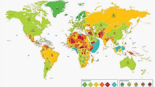 Most dangerous countries in the world to travel to