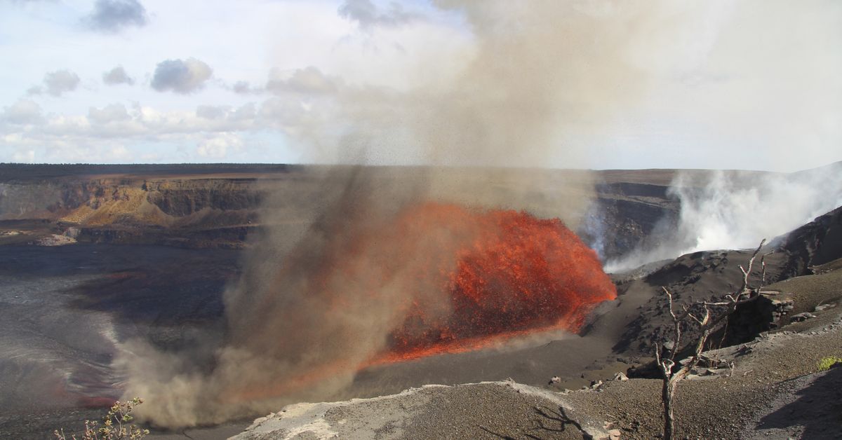 One of the world's most active volcanoes shoots lava for the 31st time since December