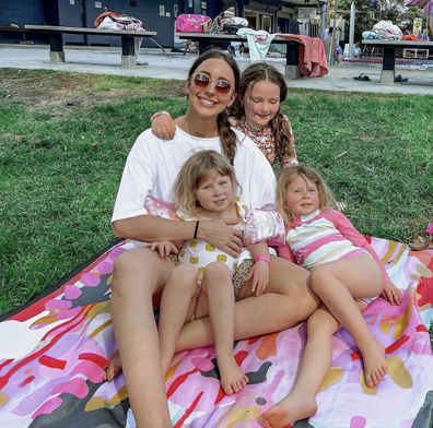 Melanie Nolan, founder of The Natal Naturopath, with her three daughters.