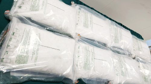 Around 45kg of methamphetamine was seized.