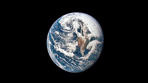 FILE - This May 18, 1969 photo provided by NASA shows Earth from 36,000 nautical miles away as photographed from the Apollo 10 spacecraft during its trans-lunar journey toward the moon. (NASA via AP)