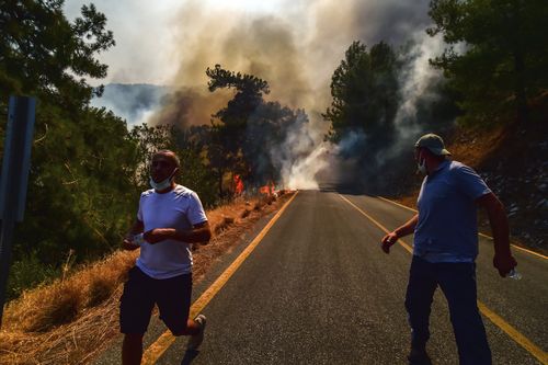 Firefighters have worked to battle the blazes for a fifth day. 