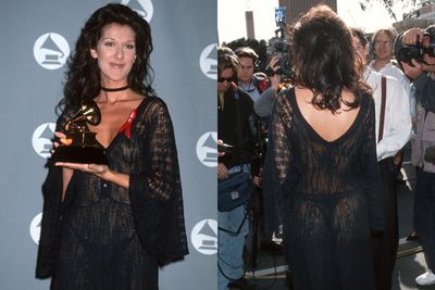 While we could have picked the GRAMMY win, nobody expected this daring dress choice from Celine Dion in 1993.