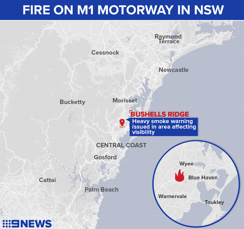 NSW Central Coast fire