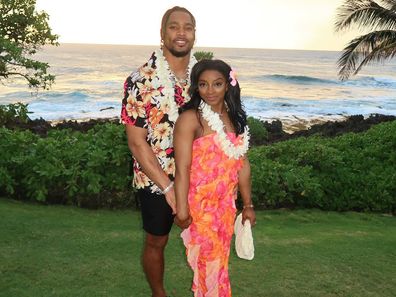 Jonathan Owens and Simone Biles