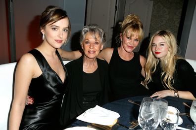 Dakota Johnson, Tippi Hedren, Melanie Griffith and Stella Banderas attend the 22nd Annual ELLE Women in Hollywood Awards on October 19, 2015 in Los Angeles, California.