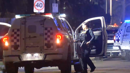 A teenager has been found with a serious stab injury near where a brawl allegedly involving machetes took place in Melbourne's north.