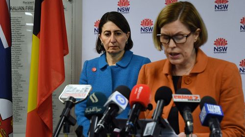 NSW Premier Gladys Berejiklian and Dr Kerry Chant today.