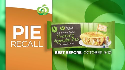 Woolworths recalls pies amid fears they may contain glass fragments