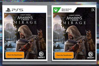9PR: Assassin's Creed Mirage game cover for PlayStation 5 and Xbox Series X
