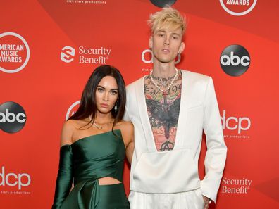 Megan Fox and Machine Gun Kelly attend the 2020 American Music Awards at Microsoft Theater on November 22, 2020 in Los Angeles, California.