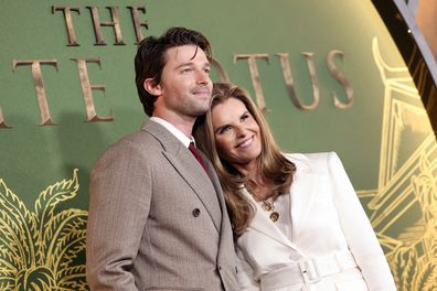 Patrick Schwarzenegger and Maria Shriver