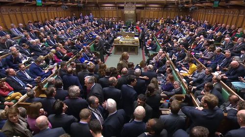 MPs in the House of Commons, London before the result of a Brexit deal.