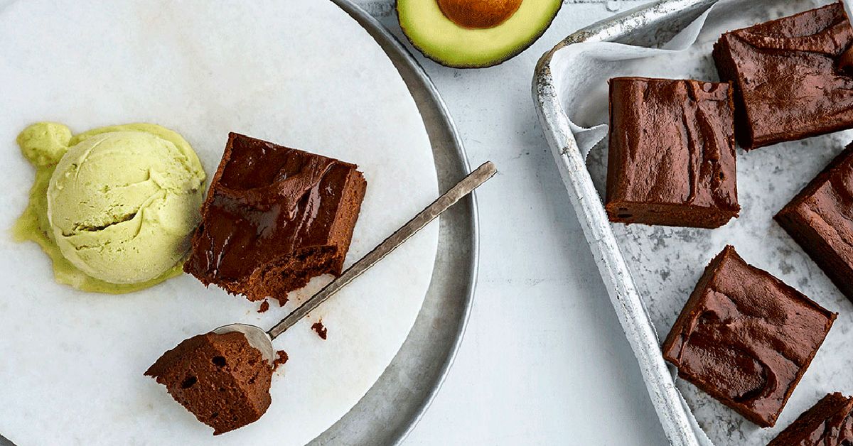 Avocado brownie with avocado ice-cream recipe - 9Kitchen