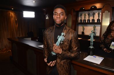 Chadwick Boseman attends the 25th Annual Screen Actors Guild Awards at The Shrine Auditorium on January 27, 2019 in Los Angeles, California.