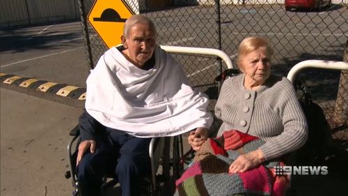 Alf and Hetty Craster will be reunited with his wife after an aged care facility offered to keep the couple together. (9NEWS)