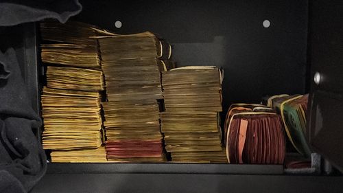 Cash recovered by NSW and WA Police in Strike Force Bloomfield drug bust.