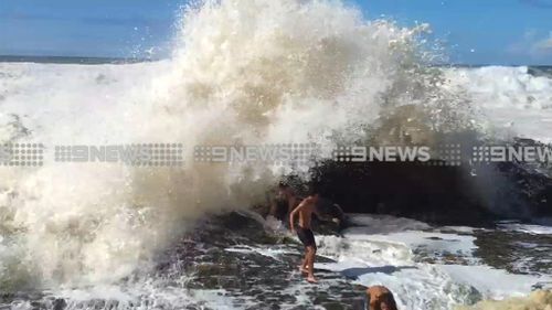 The boys were lucky to escape with minor cuts and bruising. (9NEWS)