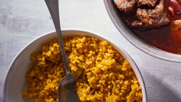 Easy turmeric brown rice recipe