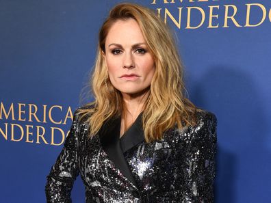 Anna Paquin at the American Underdog premiere at TCL Chinese Theatre on December 15, 2021 in Hollywood, California. 