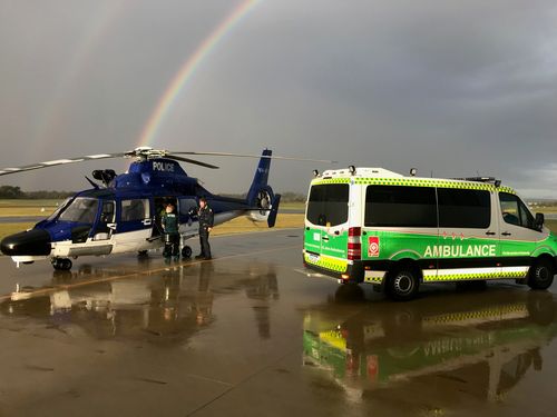 A break in the weather helped Police Air Wing find the woman. (WA Police)