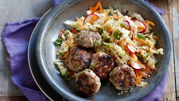 Asian-style chicken meatballs