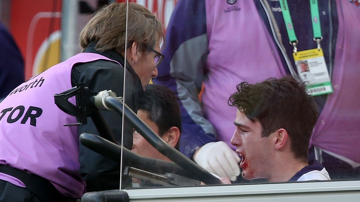 Fremantle Dockers Andrew Brayshaw's mum in tears over West Coast Eagles' Andrew Gaff 'king hit'