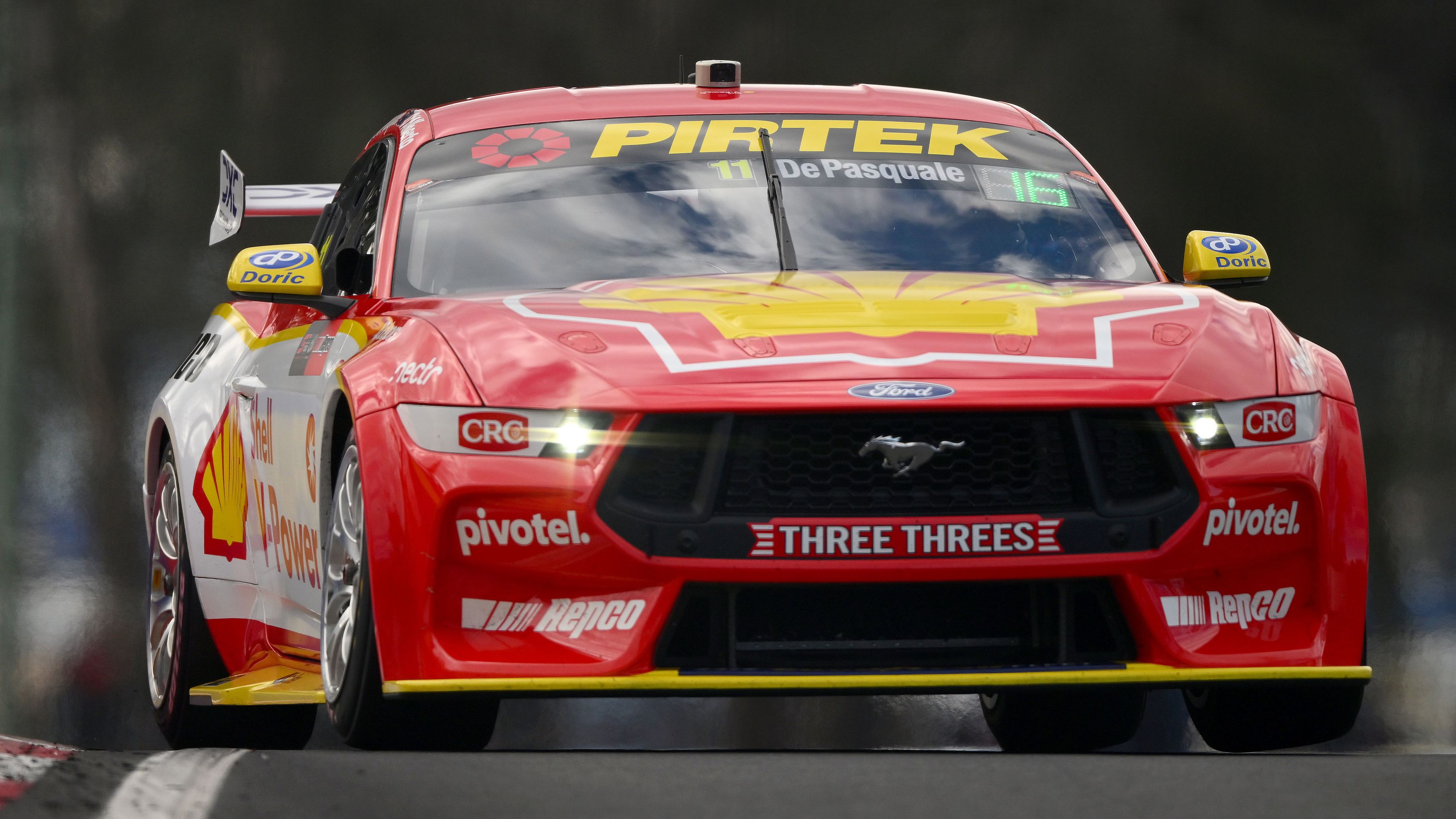 Anton De Pasquale drives the Dick Johnson Racing Ford Mustang in qualifying during the Bathurst 1000, part of the 2023 Supercars Championship Series at Mount Panorama on October 06, 2023 in Bathurst, Australia. (Photo by Morgan Hancock/Getty Images)