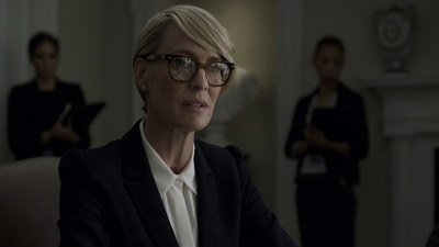 Claire Underwood is striving to be ambassador, with her husband's support, but shows a temper that leaves others questioning her suitability.