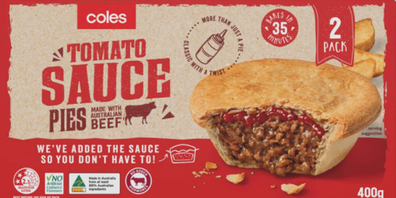 Coles Tomato Sauce Pies 2 pack