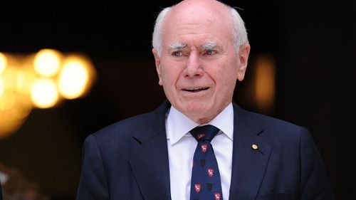 Former Prime Minister John Howard was at the memorial. (AAP)