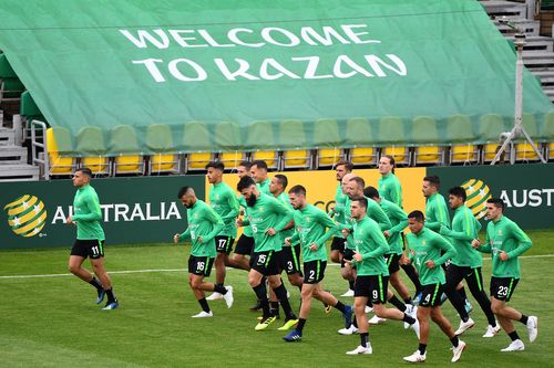 Australia's national team kick off their competition against France on Saturday night. Picture: AAP.