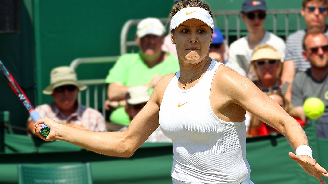 Eugenie Bouchard distracted by Wimbledon ball boy's embarrassing gaffe