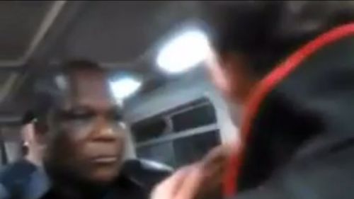 A Brisbane male has launched a racist attack against a train security guard. (YouTube)