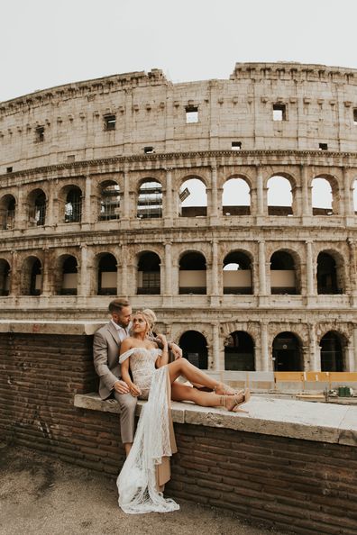 My Wedding Day: Couple marries at Rome's Trevi 