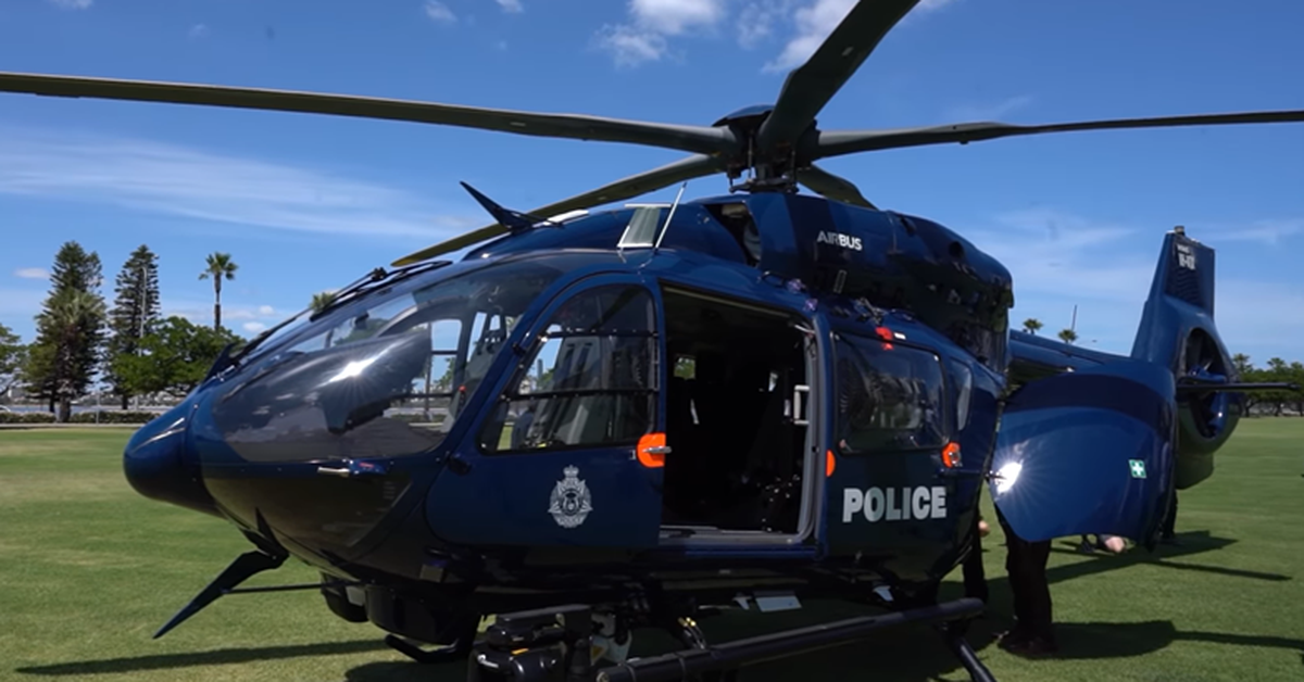 Man arrested after police helicopter hit by laser light