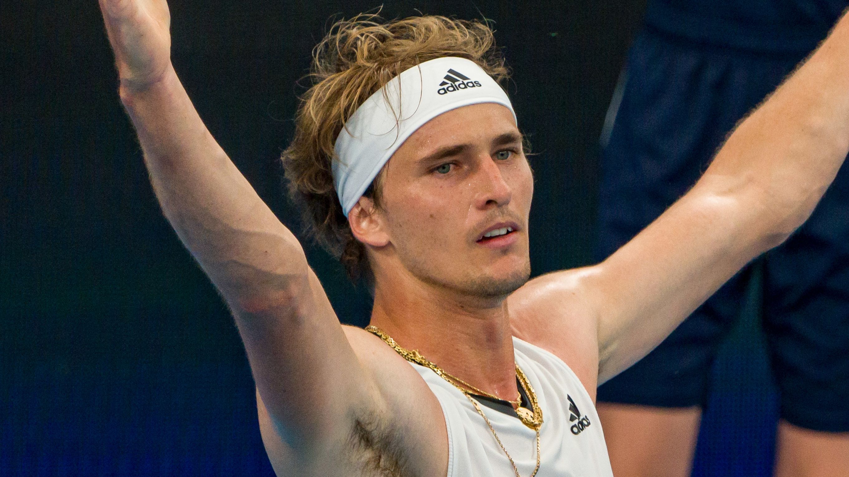 Alexander Zverev cut a frustrated figure during his loss to Jiri Lehecka at the United Cup