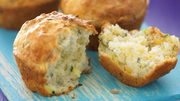 Zucchini and corn muffins