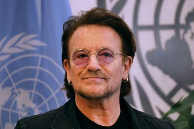 Bono in New York on February 11, 2020